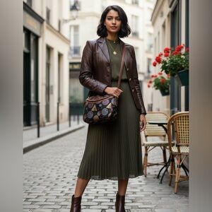 STUNNING VINTAGE GUY LAROCHE PARIS CROSSBODY BAG - RARE CELESTIAL PRINT DESIGN